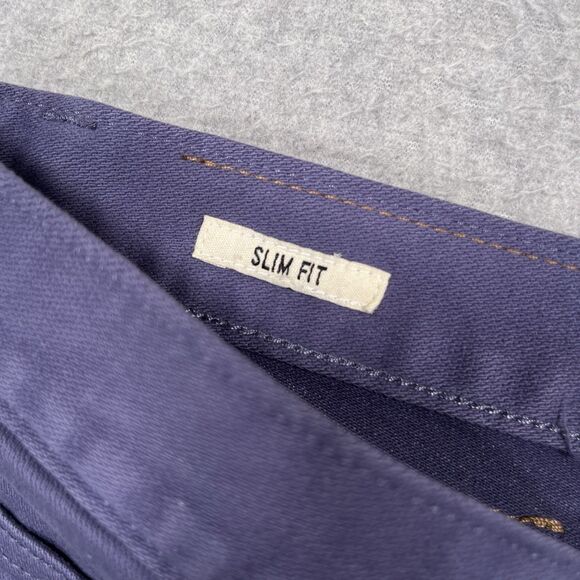 Todd Snyder Jeans Mens 40x32 (41x32) Purple Stretch 5 Pocket Pant Denim Straight - Picture 10 of 16